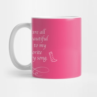 My Country Lyrics Mug